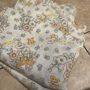 Cabbage Patch Kids Sheet Twin Fitted Bed 1983 80's OAA Crafts CPK Material